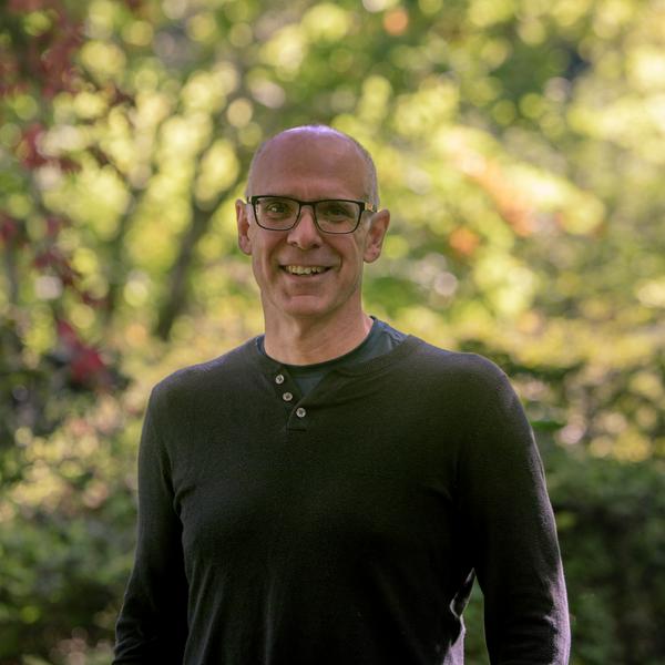 Man standing in garden