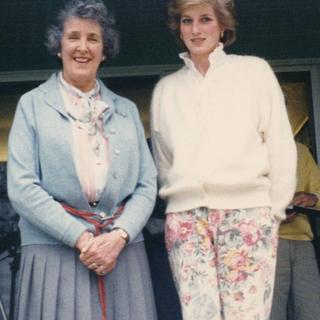Veronica Milner with Princess Diana at Milner House
